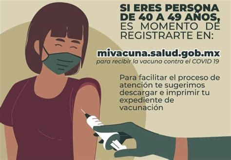 Mi vacuna covid 40 a 49 años: INICIA REGISTRO 40 AÑOS Y MÁS PARA VACUNA COVID-19 - 24/7 ...