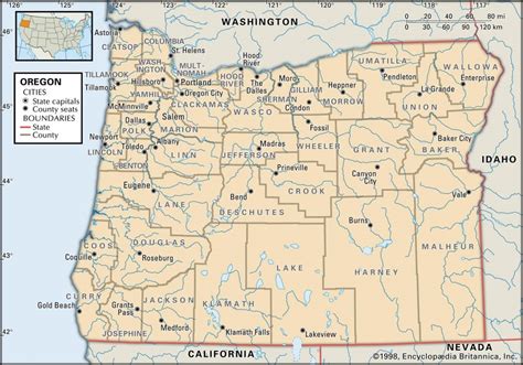 State And County Maps Of Oregon Oregon Road Map Printable Printable