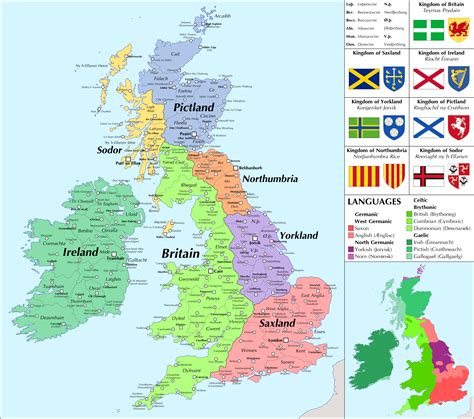 Oc The Seven Kingdoms Of Britain Rimaginarymaps