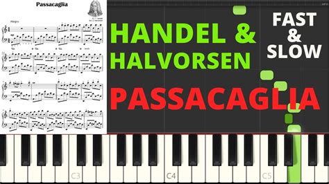 Passacaglia Handel And Halvorsen I Piano Solo I Sheet Music For