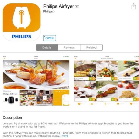 Philips Airfryer App Free And With 200 Recipes Air Fried Food Deep