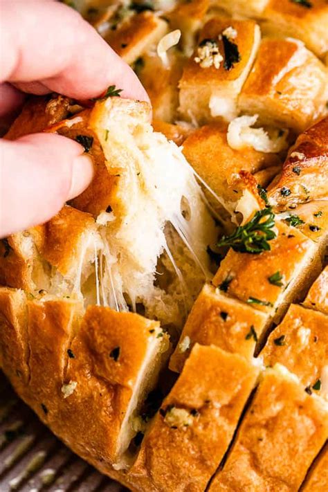 Cheesy Garlic Bread Recipe Easy Pull Apart Bread For The Holidays