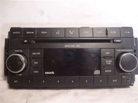 Sell 07 10 Chrysler Dodge Jeep Radio Cd Mp3 Res Aux Face Plate