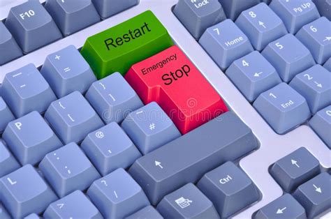 See also there are already so many keyboard shortcuts to help you quickly achieve various tasks in windows 10 and the applications you have installed that it may be surprising to learn that. Emergency Stop & Restart On A Computer Keyboard Stock ...