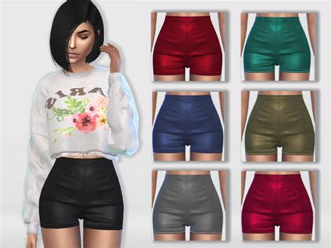 The Sims Resource Leather Shorts