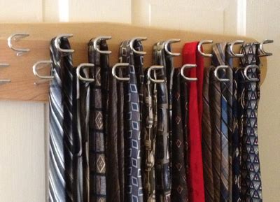 And it only takes 5 minutes to put together. DIY: Wooden Tie Rack « Modern Toil