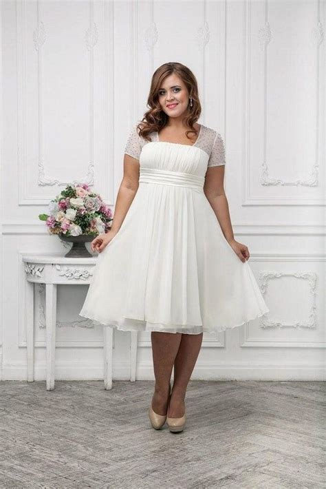 31 beautiful white dress inspiration for women plus size short wedding dress wedding dresses