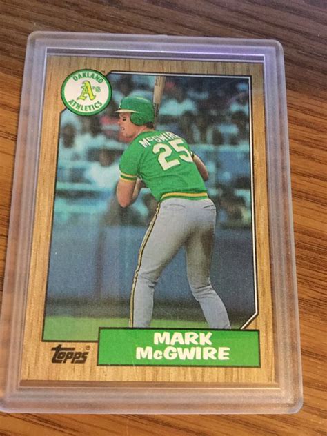 There are two popular rumors/theories of how this happened. Rare 1987 Mark McGwire error Topps baseball card for Sale in Federal Way, WA - OfferUp