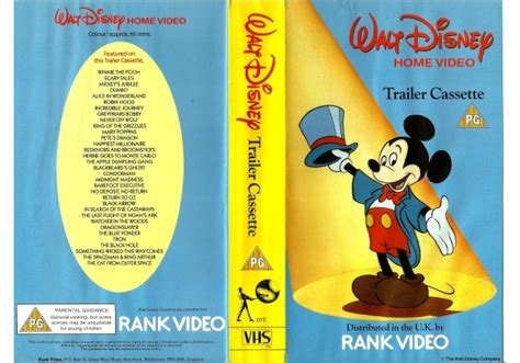 He makes his version surprisingly bleak. Walt Disney Home Video Trailer Cassette on Walt Disney Home Video (United Kingdom Betamax, VHS ...