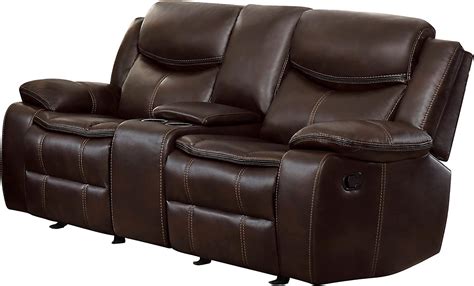 Homelegance 79 Manual Double Glider Reclining Loveseat