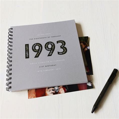 Personalised Landmark Year Memories Album By Designed | notonthehighstreet.com