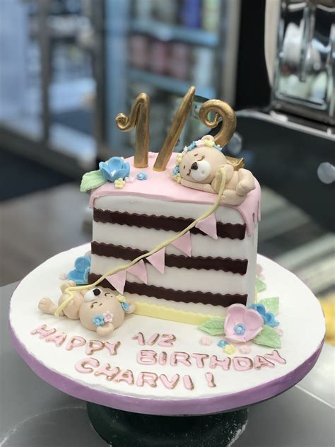 Half A Cake For A Half Birthday By Goodies Bakeshop