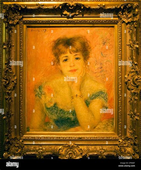Pierre Auguste Renoir Portrait Of The Actress Jeanne Samary Stock
