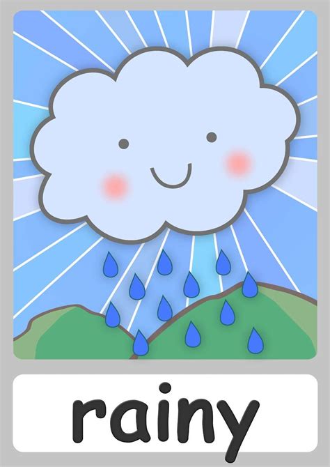 Weather flashcards - Teach the Weather - FREE Flashcards & Posters! | Preschool weather, Weather ...
