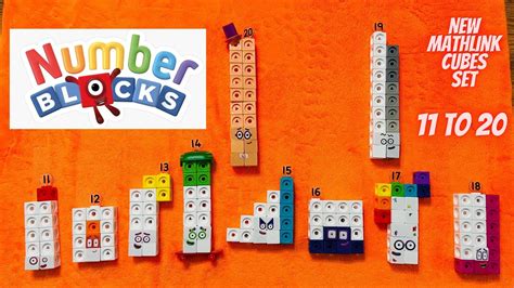 Numberblocks 11 20 New Mathlink Cubes Activity Set Learning Resources