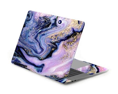 Blue Pink Marble Laptop Skin Notebook Vinyl Dell Inspiron Hp Etsy