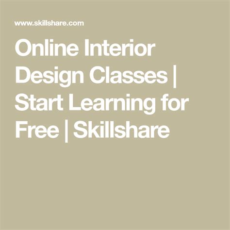 Online Interior Design Classes Start Learning For Free Skillshare