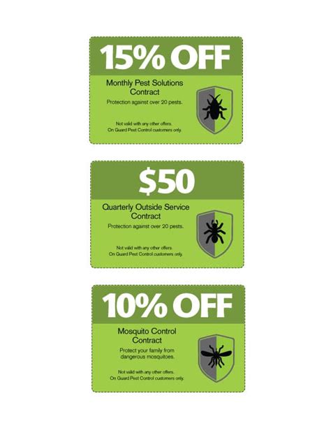 Most pest control professionals will do a consultation or initial visit to assess the scope and type of the problem. Pest Control Coupons - On Guard Pest Solutions