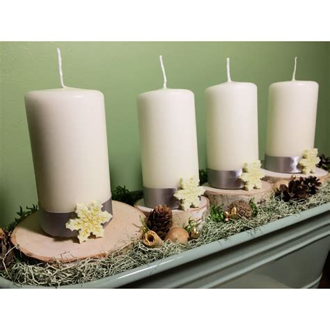 Pin by Līva Rēdliha on Christmas decorations | Christmas decorations, Candles, Pillar candles