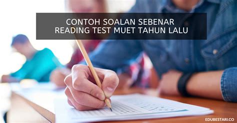 You will not be able to see the correct answers to the questions. Contoh Soalan Reading Test MUET Lepas Untuk Rujukan Calon ...
