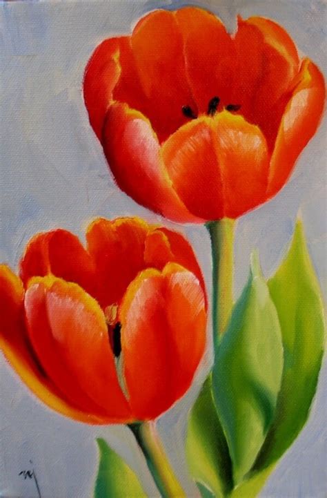 Simple Flower Painting Ideas For Beginners Painting Easy Flowers