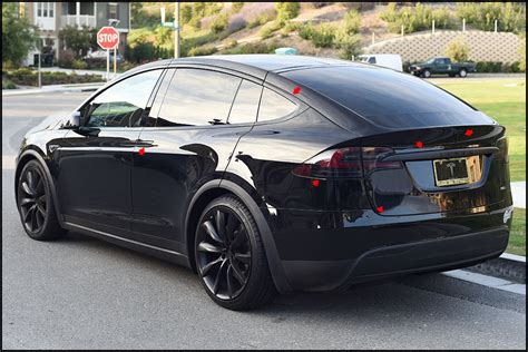 Tesla Model X Suv Gloss Black Complete Chrome Delete Package Vinyl
