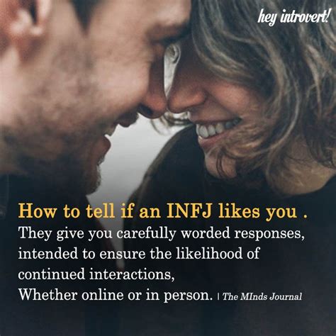 How To Tell If An Infj Likes You Infj Relationships Infj Personality