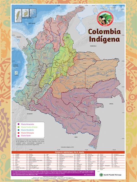 mapa colombia indigena