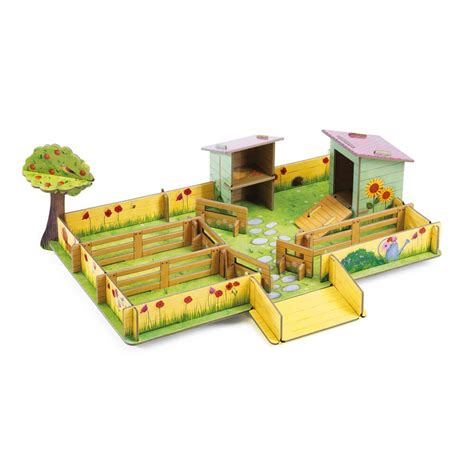 Djeco Pop To Play Der Bauernhof Von Maria 3d Amazonde Spielzeug