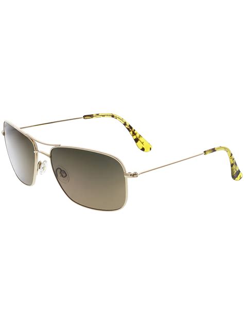Maui Jim Polarized Wiki Hs246 16 Gold Aviator Sunglasses