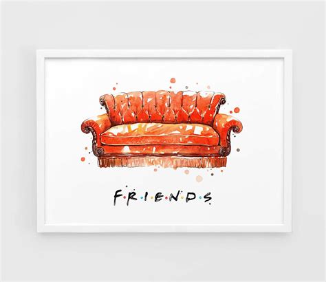 Friends TV Show Art Sofa Friends TV Series Art Print Friends | Etsy | Friends poster, Friends tv ...