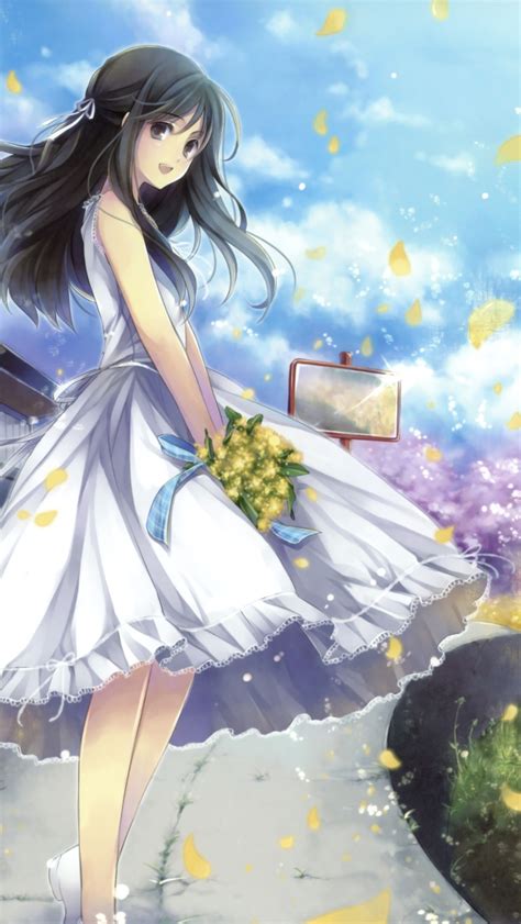 Romantic Anime Girl Wallpaper For Iphone 5
