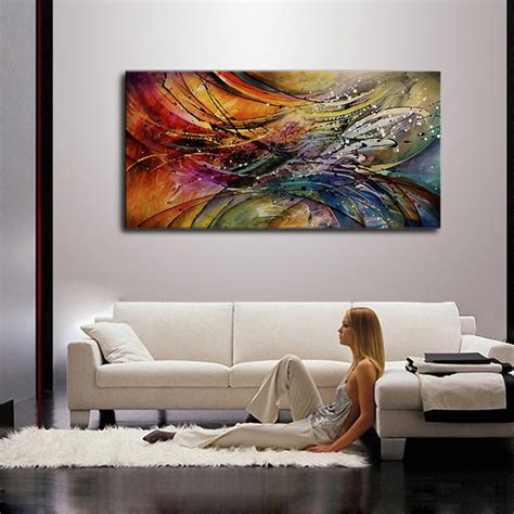 Hand Painted Modern Abstract Oil Painting Home Wall Art Canvas