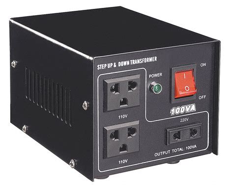 Grainger Approved Step Upstep Down Voltage Converter 220 To 110v Ac110 To 220v Ac 100va 50