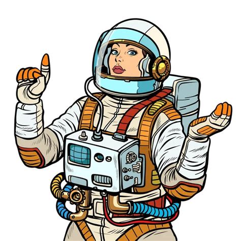 astronaut girl vector art stock images depositphotos