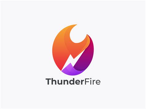 Thunder Fire Logo Designs Themes Templates And Downloadable Graphic