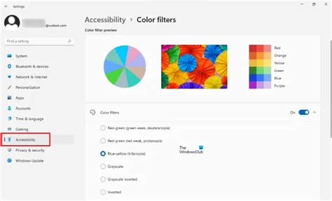 How To Enable And Use Color Filters For Colorblind Users In Windows 1110