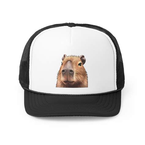 Capybara Hat Capybara T Trucker Hat Trucker Caps Etsy
