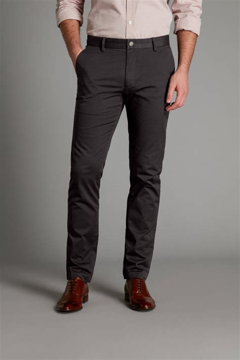 Charcoal Gray Sharps Men S Custom Fit Chino Dress Pants SPOKE