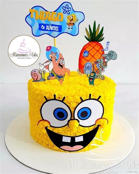 Bob Esponja Cake Pastel De Bob Pastel Bob Esponja Bob Esponja Fiesta