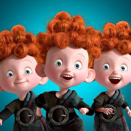 The Triplets Merida S Baby Brothers Brave Characters Brave Disney Movie Disney Brave