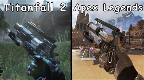 Apex Legends Vs Titanfall 2 All Weapons Comparison Youtube