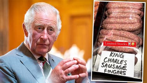 Butcher Sells ‘king Charles Iii Sausage Fingers To Celebrate New