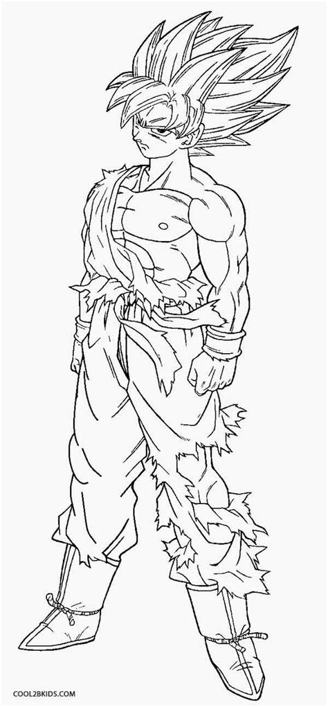 Anime Dragon Coloring Pages Printable Goku Coloring Pages For Kids