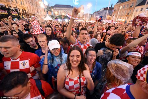 Croatia Fans Set Off Flares After Beating England In World Cup Daily