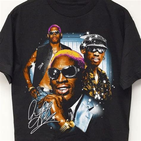 DENNIS RODMAN T SHIRT Vintage Rap Tee Face Jordan Bulls 90s Etsy