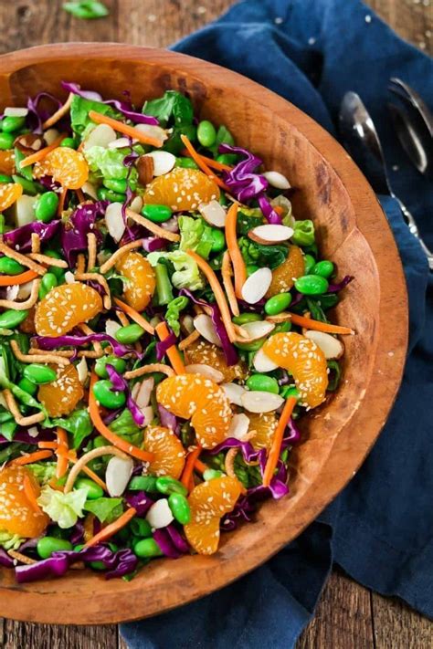 Asian Chopped Salad With Sesame Ginger Dressing So Light And Refreshing