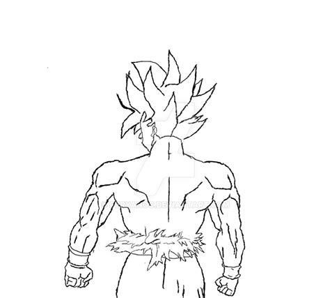 Goku Mastered Ultra Instinct Goku Dragon Ball Z Coloring Pages Images