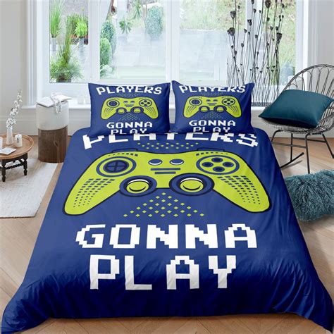 Gamer Gaming Bedding Sets Twin Size Gamepad Duvet Cover Etsy