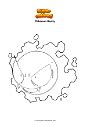 Coloring page Pokemon Gastly - Supercolored.com